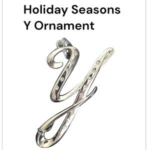 NEW  Monogram Ornament with Jewels: Y